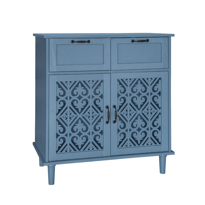 2 Door 2 Drawer Elegant Cabinet