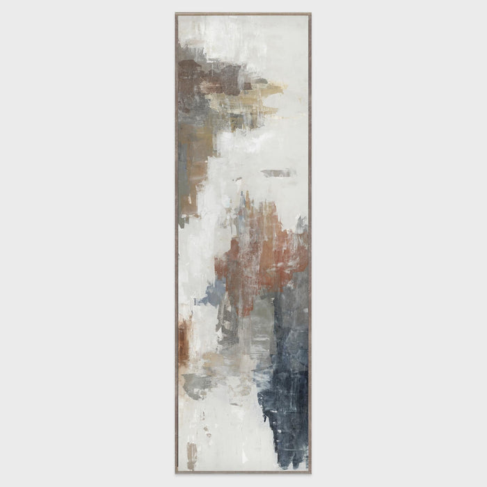 Brand New - Diptych Painting Art by Buddy Whitlock - Dark Gray / Blue