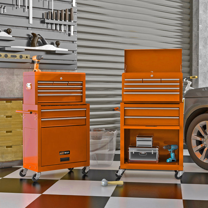 High Capacity Rolling Tool Chest With Wheels And Drawers, Storage Cabinet