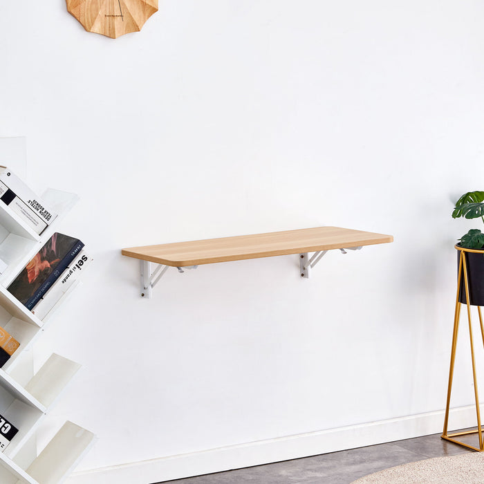 Folding Table Wall Mounted Folding Table For Small Spaces, Fold Down Desk, Workbench