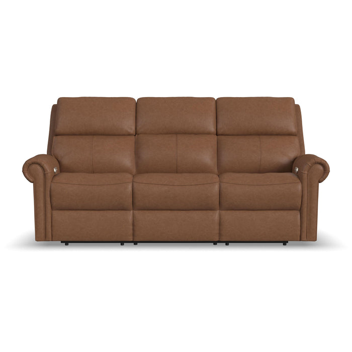 Bernard - Power Reclining Sofa With Console, Power Headrest, & Lumbar