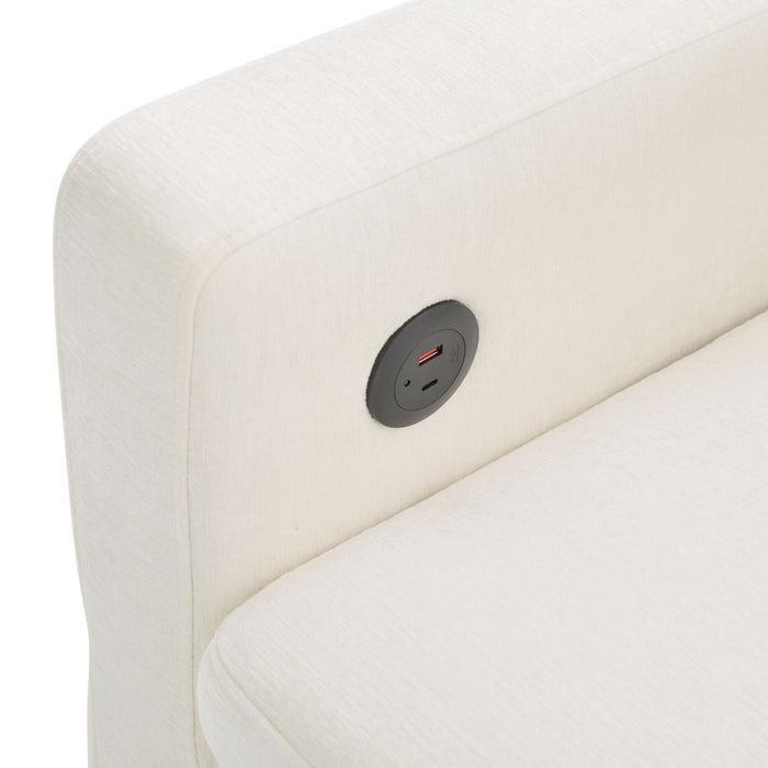 Convertible Sofa Bed Loveseat With Adjustable Backrest And USB Ports
