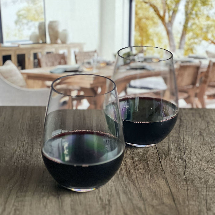 Halo - Oval Hi Ball Tritan Plastic Drinking Glasses, Bpa Free, 20Oz (Set of 4) - Clear