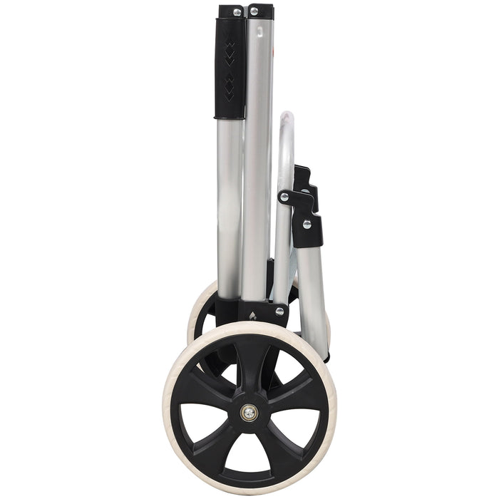 Foldable Shopping Trolley With Wheels And Waterproof Bag - Blue