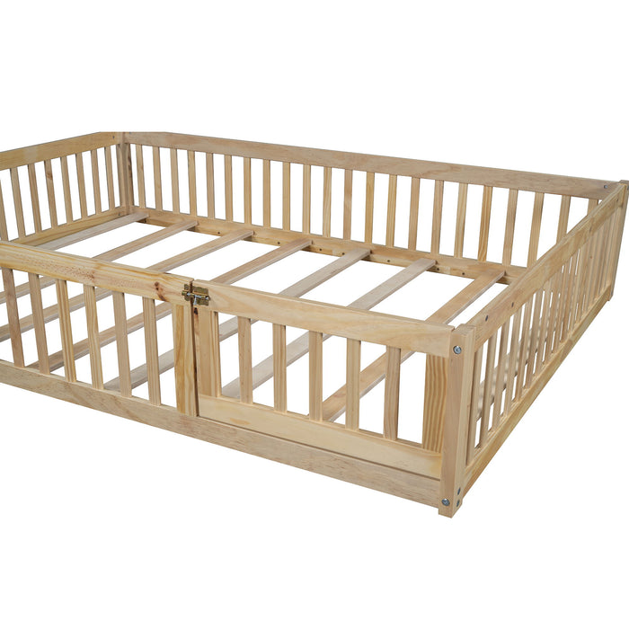 House Platform Bed With Guardrail