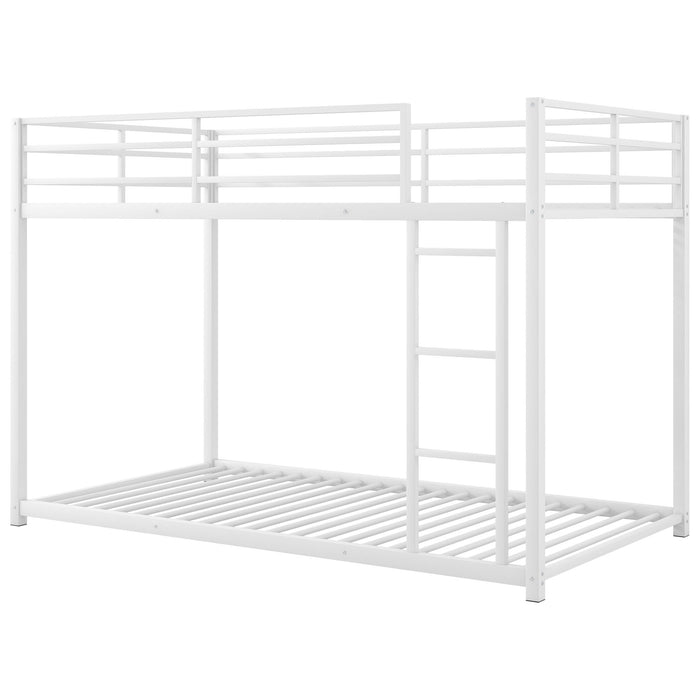 Metal Bunk Bed, Low Bunk Bed With Ladder