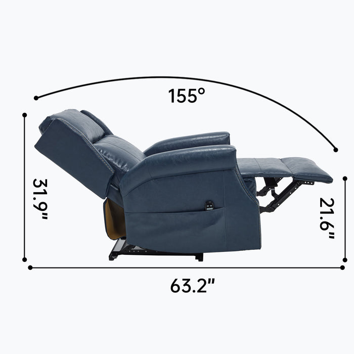 Manual Recliner Chair With Heavy Duty Motion Mechanism, 8 Vibrating Nodes And 3 Massage Modes For Living Room
