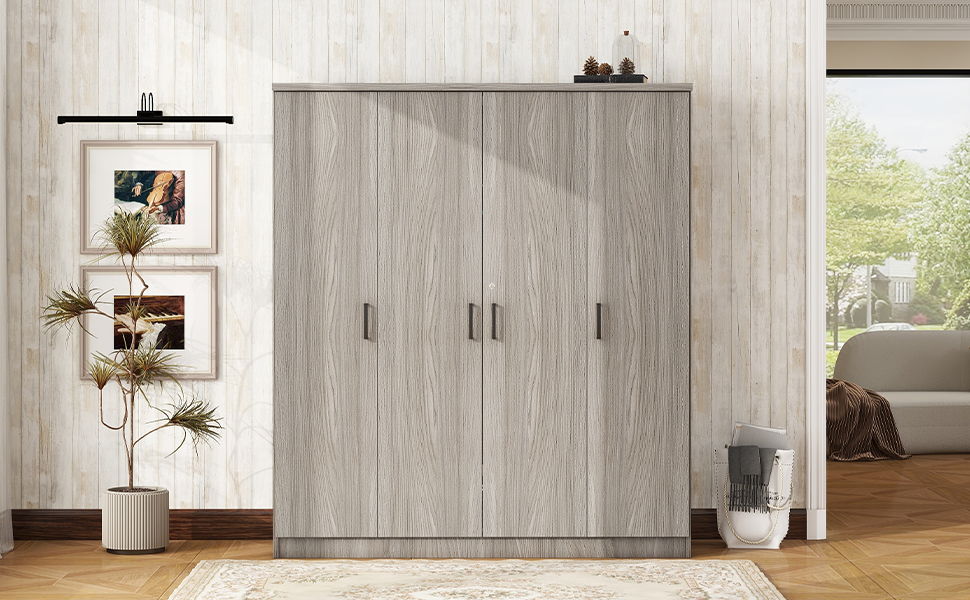4 Door Wardrobe With 1 Drawer