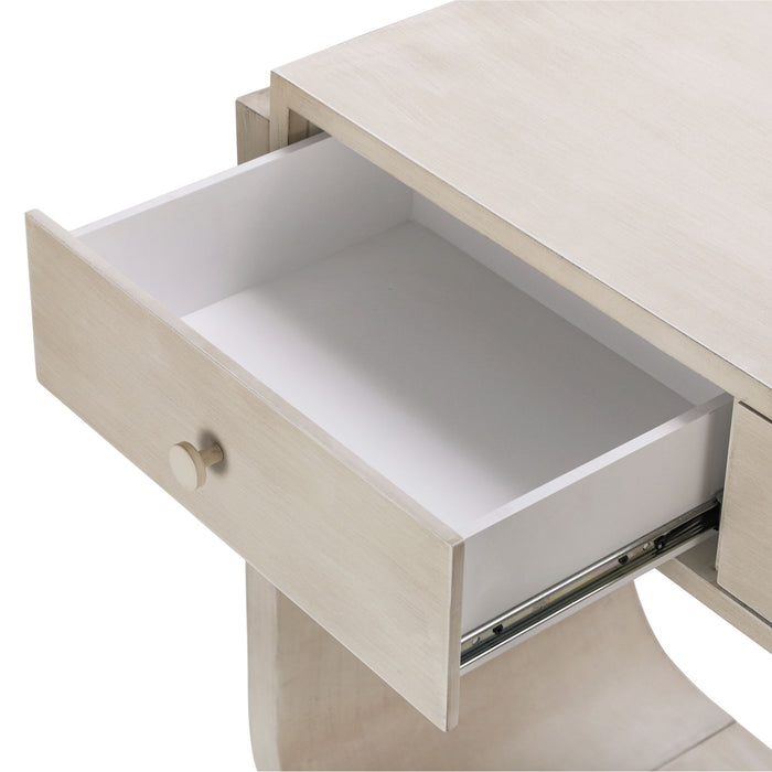 Console Table With 3 Drawers, Display Shelf