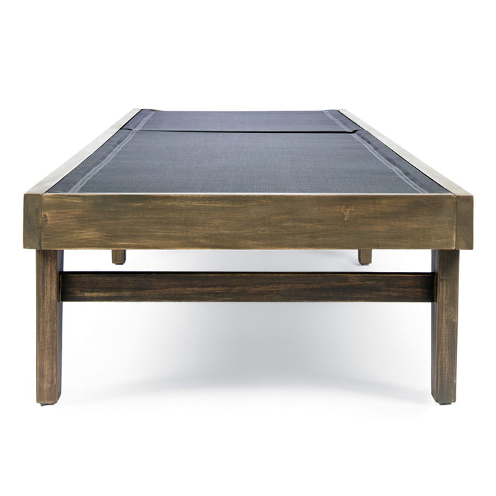 Summerland Chaise Lounge Dark Mesh Outdoor Seating - Dark Gray