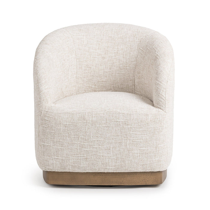 Diah - Swivel Accent Chair - Toasted Linen