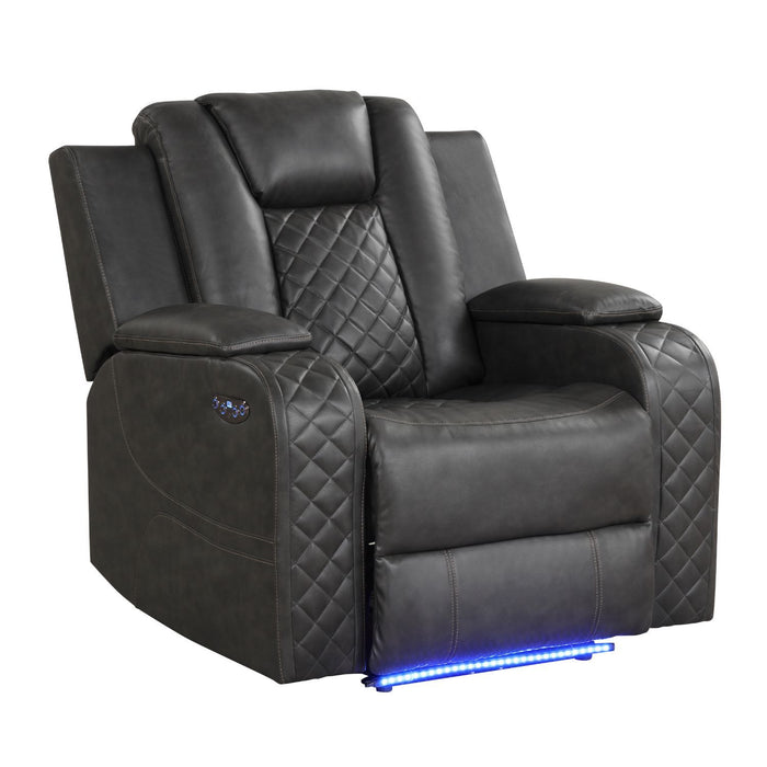 Benz - Power Recliner Set With LED Lighting And USB Charging