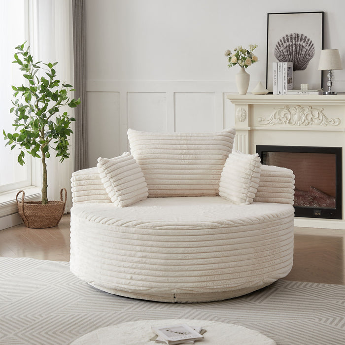 Swivel Chair With 360° Rotation For Living Room