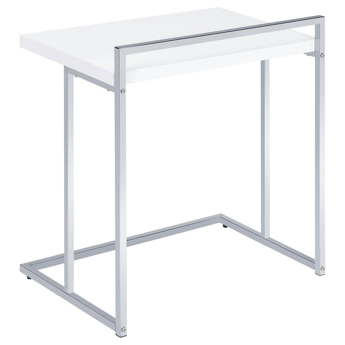 Rectangular Top Snack Table - White