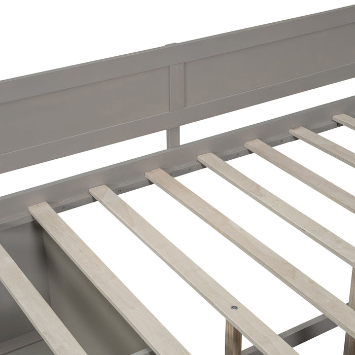 Daybed With Drawers And Shelves