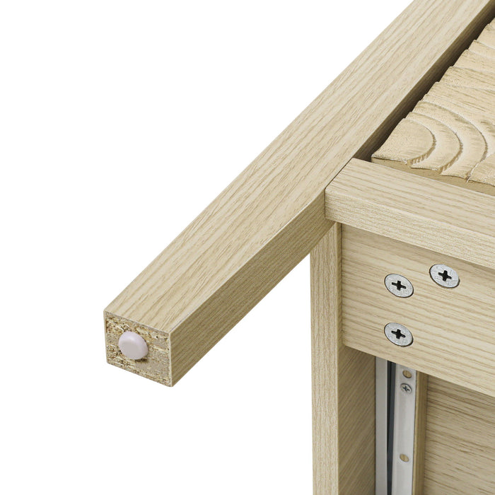 3 Drawer Cabinet, American Furniture, Suitable For Bedroom, Living Room, Study - Natural