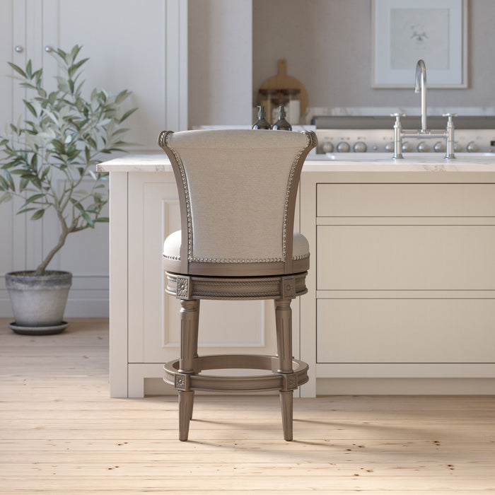 Swivel Barstool With High-Back