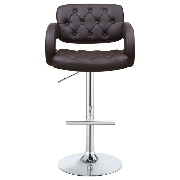 Adjustable Bar Stool With Upholstery
