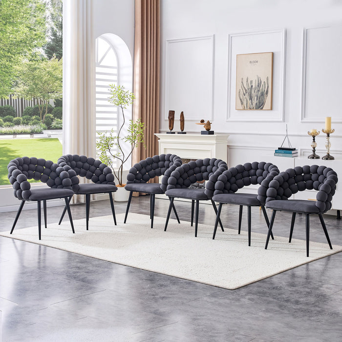 Puffy Bubble, Ball Chain Chairs For Dining Room (Set of 2)