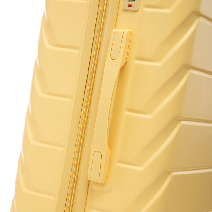 Hard Shell Luggage With Scratch Resistant Surface, 4 Wheels, Combination Lock & Side Hooks