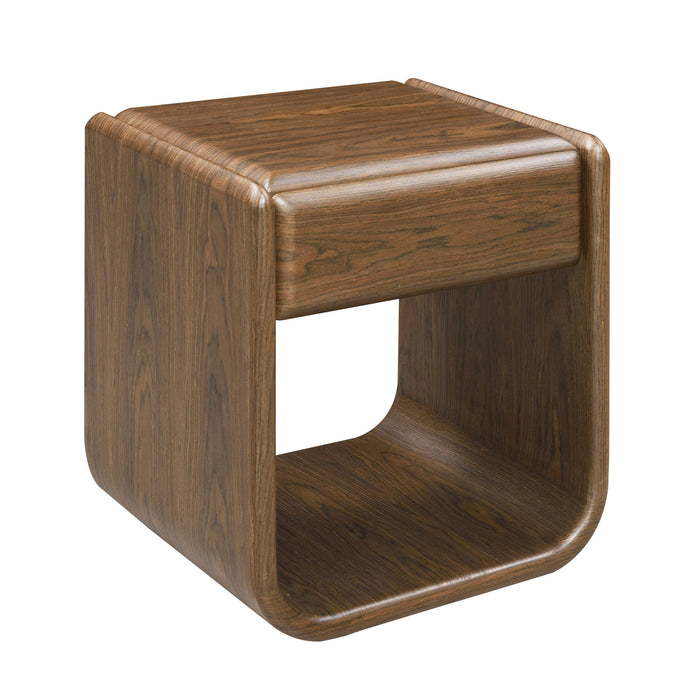 Lanza - End Table With Drawer - Dark Walnut
