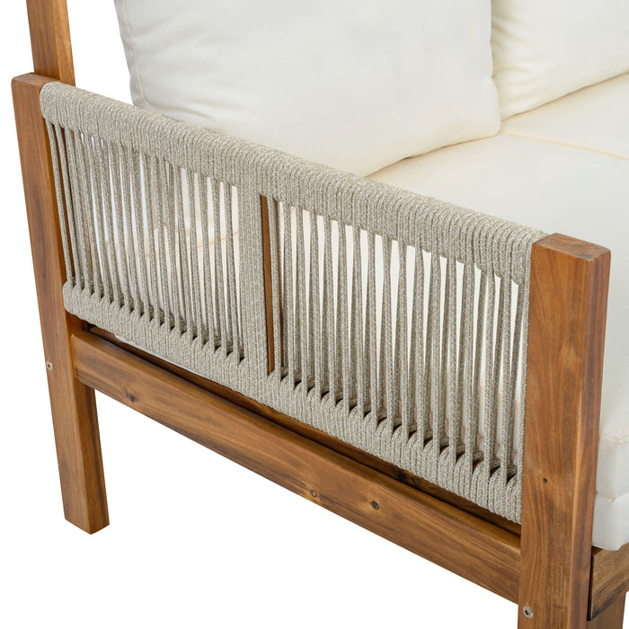 Outdoor 3 Seat Patio Sunbed