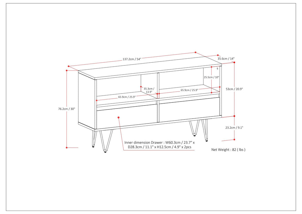 Chase - Low Bookcase - Rustic Natural Aged Brown
