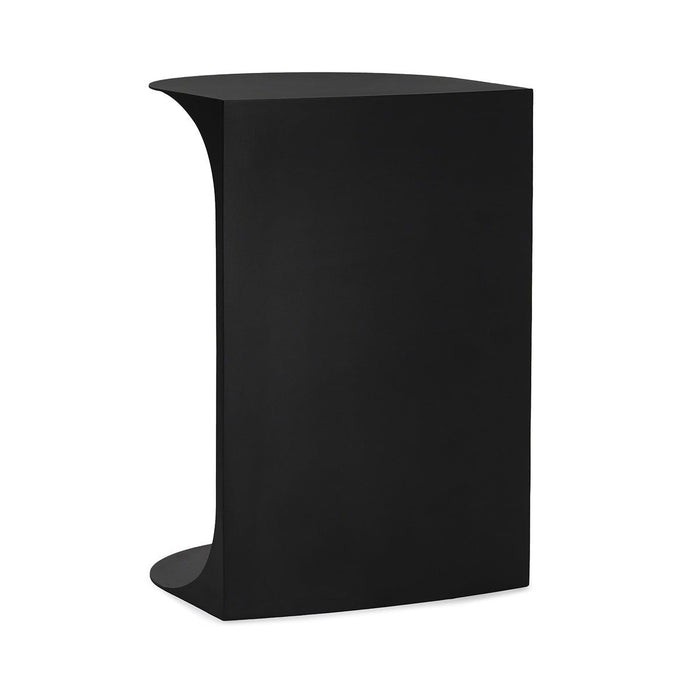Cote - 16" Metal Accent Table - Black