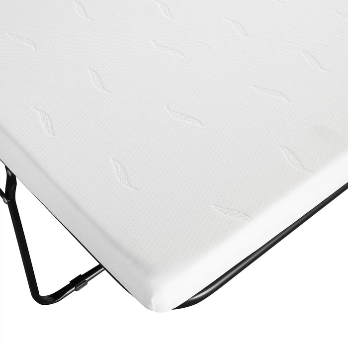 Twin Size Folding Ottoman Sleeper Bed With Mattress Convertible Guest Bed