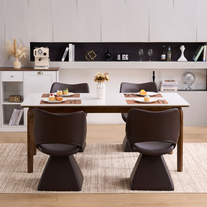 Modern Swivel Dining Chair With High Back