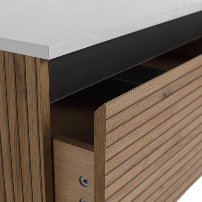 Wall Mounted Bathroom Vanity & 1 Soft Close Drawer (Excluding Sink)