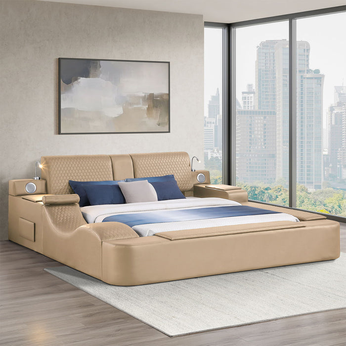 Zoya - Smart Multifunctional Bed, Built In Bluetooth Speakers, USB Charging