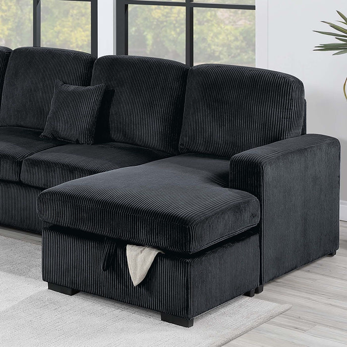 Modern Design Convertible Sectional Storage Bed With USB Port