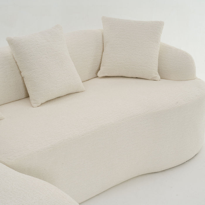 Combined Sofa With 4 Pillows