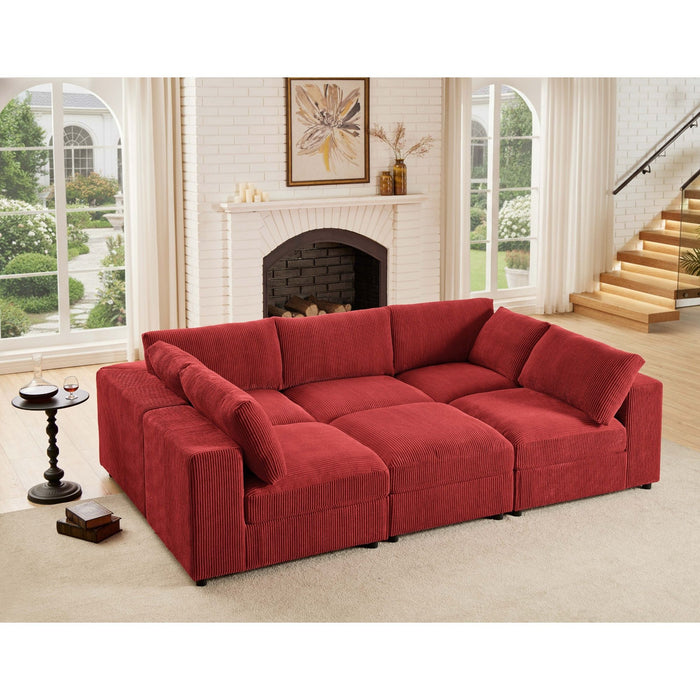 Modern Reversible Modular Sectional