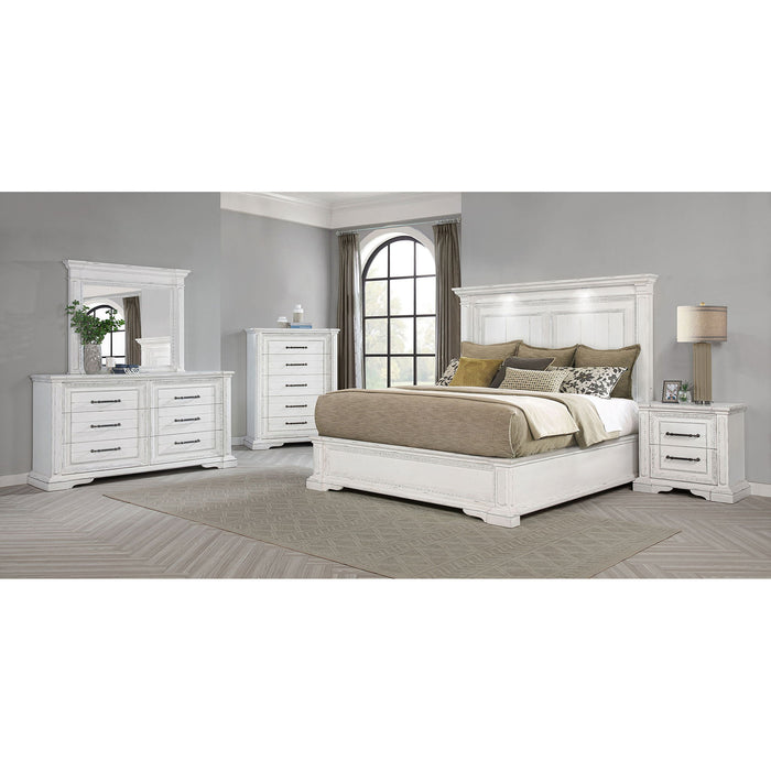 2 Drawer Nightstand With Dual USB Charging Ports - Vintage