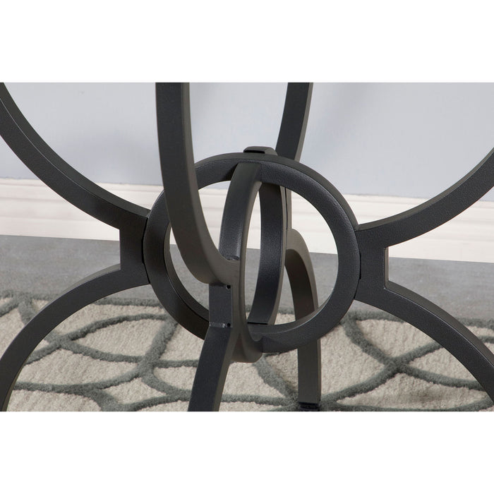 Marina - Round Dining Table - Gunmetal