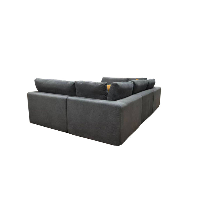 Custom Configuration Modular Sectional & Toss Pillows