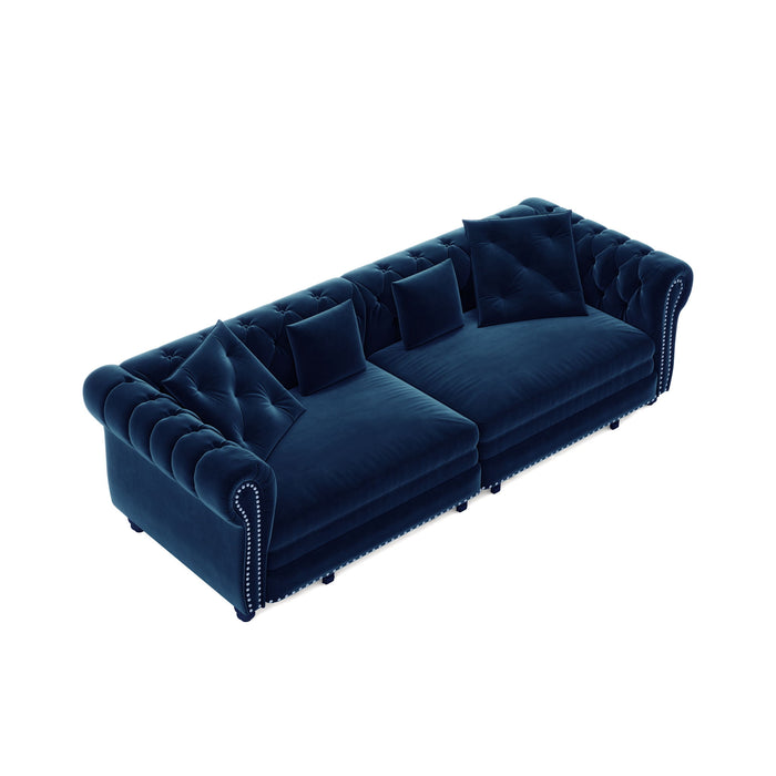 3 In 1 Pull Out Sofa Bed With Movable Ottoman