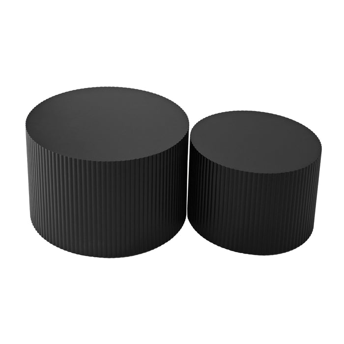 Wave Stripe Nesting Coffee Table (Set of 2)