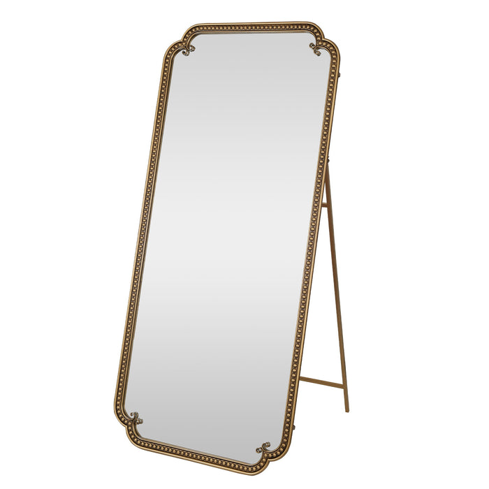 Full Length Mirror With Stand, Floor Standing Dressing For Bedroom - Antique Gold