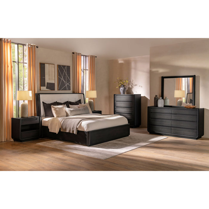 Bangor - 8 Drawer Dresser With Mirror Set - Black