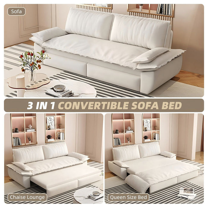 Queen Pull Out Bed, 3 In 1 Convertible Sleeper Sofa