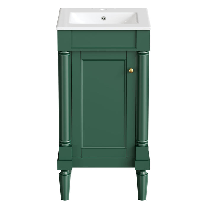 French Style Bathroom Cabinet With Sink, Adjustable Shelf