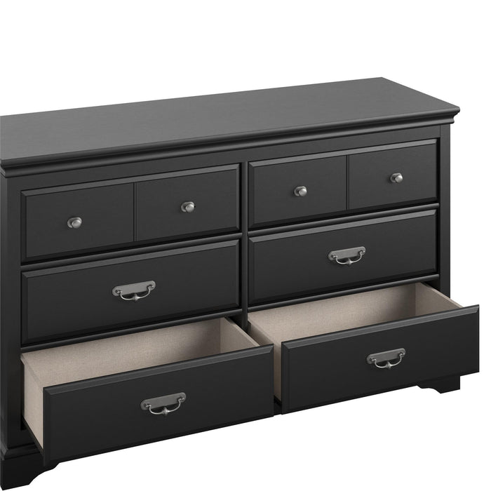 Bristol - 6 Drawer Dresser - Black