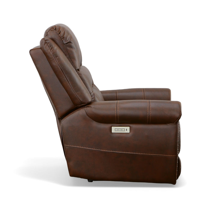 Oscar - Power Recliner With Power Headrest - Pumpernickel
