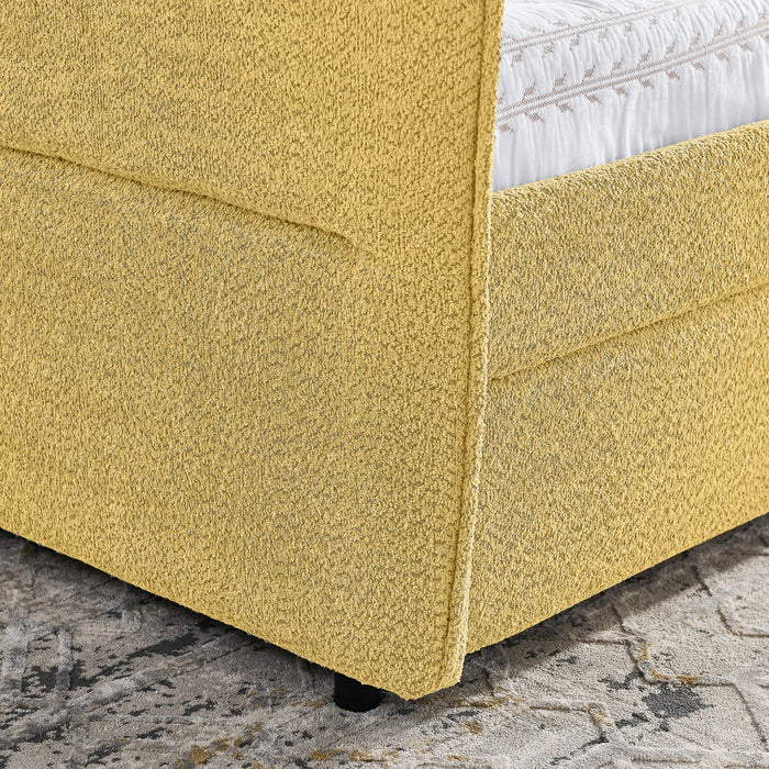 Upholstered Daybed & 2 Drawers