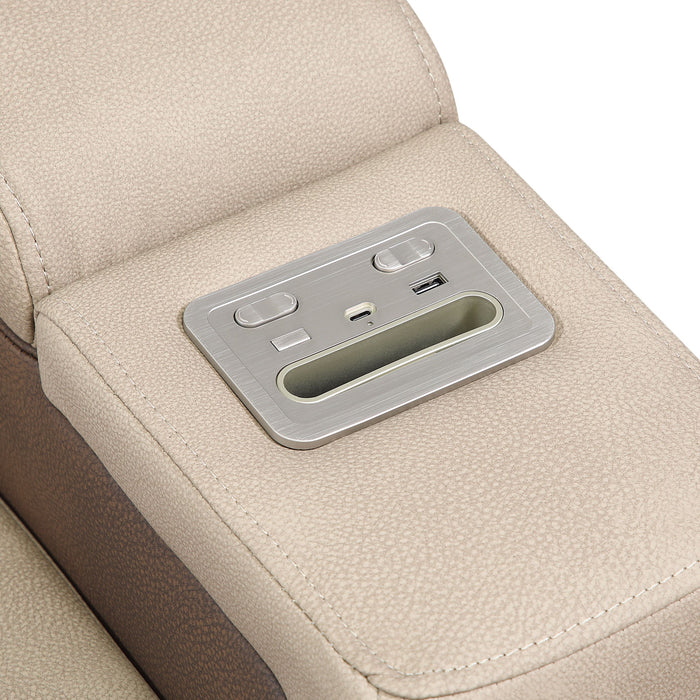 Bruno - Power Reclining Loveseat With Bluetooth Speakers