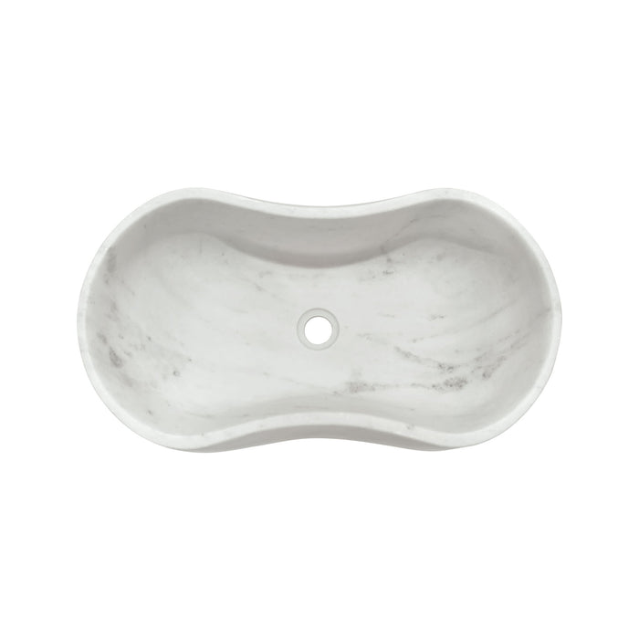 Bathroom Vessel Sink With Wavy Design