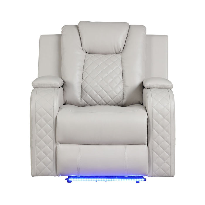Benz - LED & Power Recliner Chair With Adjustable Headrest